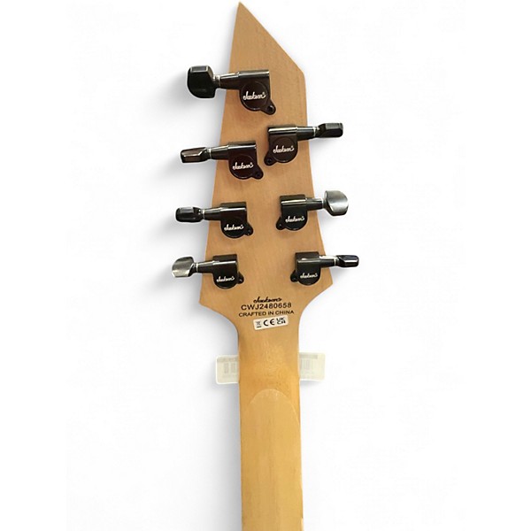 Used Jackson JS22-7 Dinky 7 String Black Solid Body Electric Guitar