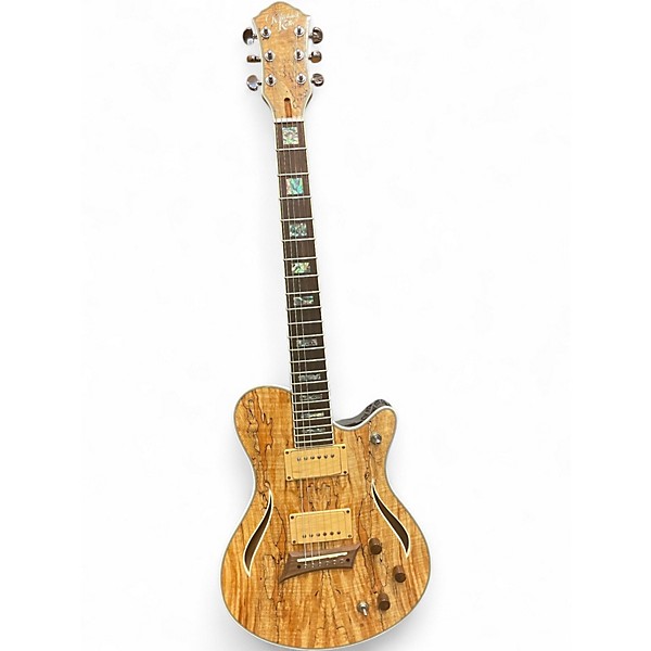 Used Michael Kelly Hybrid Special Spalted Natural Solid Body Electric Guitar