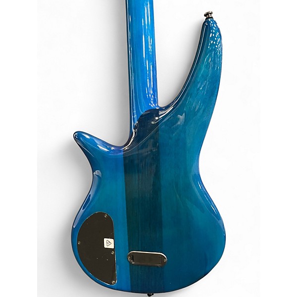 Used Jackson X Series Spectra Bass SBXQ IV Amber Blue Burst Electric Bass Guitar