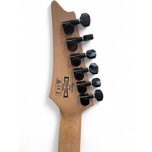 Used Ibanez RG421EX Red to Black Fade Solid Body Electric Guitar