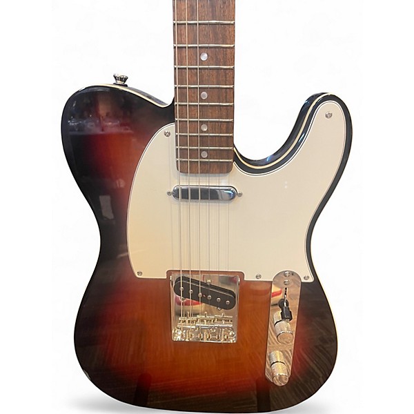 Used Squier Classic Vibe Telecaster Custom 3 Color Sunburst Solid Body Electric Guitar