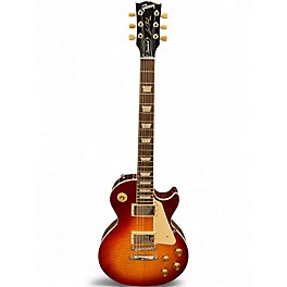 Used Gibson LES PAUL STANDARD '50s AAA Flame Top Heritage Cherry Sunburst Solid Body Electric Guitar