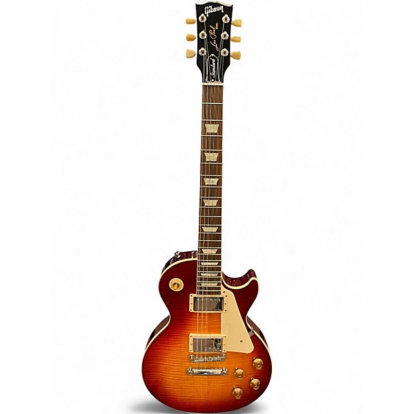 Used Gibson LES PAUL STANDARD '50s AAA Flame Top Heritage Cherry Sunburst Solid Body Electric Guitar