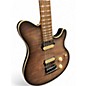 Used Ernie Ball Music Man Axis Super Sport Satin Flame Top Charcoal Cloud Solid Body Electric Guitar