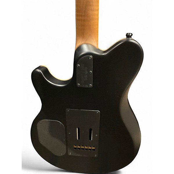 Used Ernie Ball Music Man Axis Super Sport Satin Flame Top Charcoal Cloud Solid Body Electric Guitar