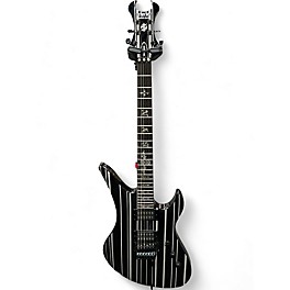 Used Schecter Guitar Research Synyster Gates Signature Custom S black pin stripes Solid Body Electric Guitar