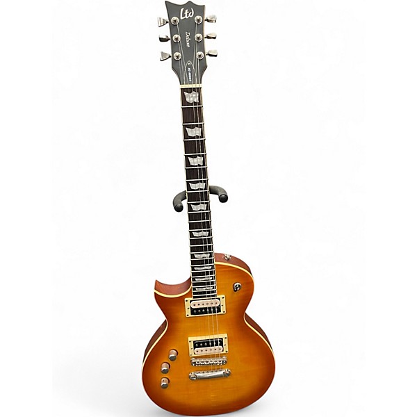 Used Ltd DELUXE EC1000T Amberburst Solid Body Electric Guitar