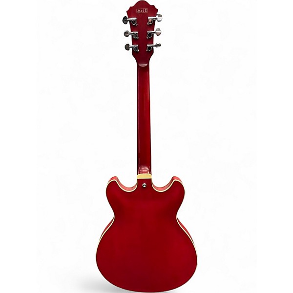 Used Ibanez AS73L Satin Red Hollow Body Electric Guitar