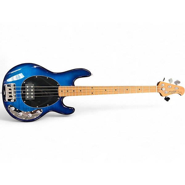 Used Sterling by Music Man Ray34 Neptune Blue Electric Bass Guitar