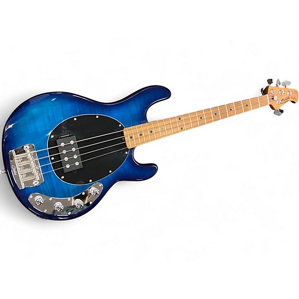 Used Sterling by Music Man Ray34 Neptune Blue Electric Bass Guitar