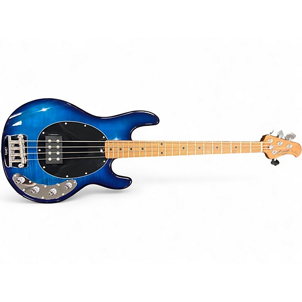 Used Sterling by Music Man Ray34 Neptune Blue Electric Bass Guitar