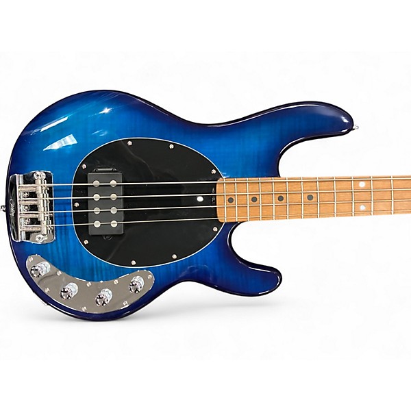 Used Sterling by Music Man Ray34 Neptune Blue Electric Bass Guitar