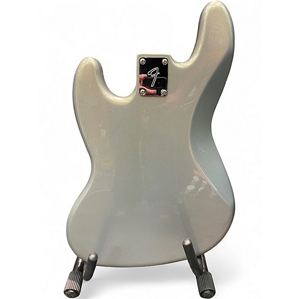 Used Fender Player Jazz Bass Silver Sparkle Electric Bass Guitar