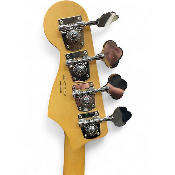 Used Fender Player Jazz Bass Silver Sparkle Electric Bass Guitar