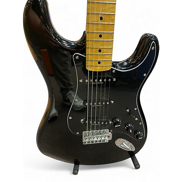 Used Squier Standard Stratocaster Black Solid Body Electric Guitar