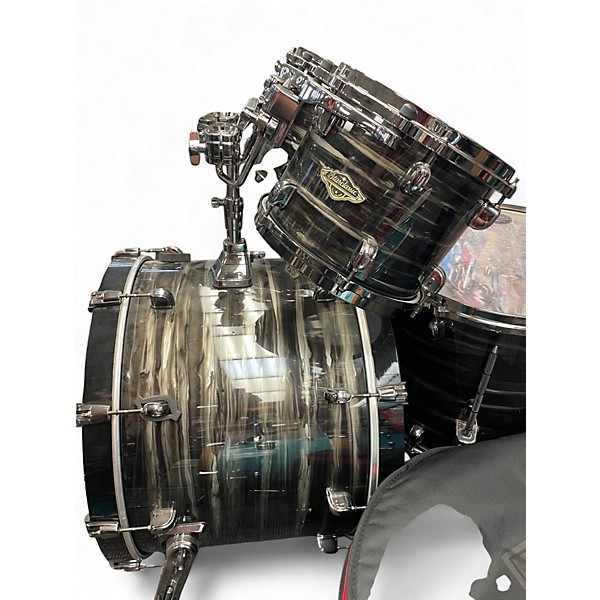 Used TAMA 4 Piece Starclassic BLACK OYSTER PEARL Drum Kit