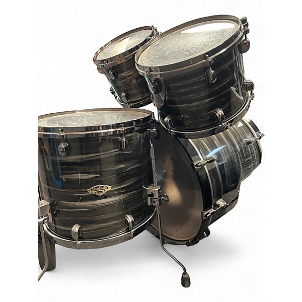 Used TAMA 4 Piece Starclassic BLACK OYSTER PEARL Drum Kit
