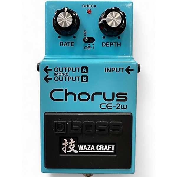 Used BOSS CE2W Waza Craft Chorus Effect Pedal