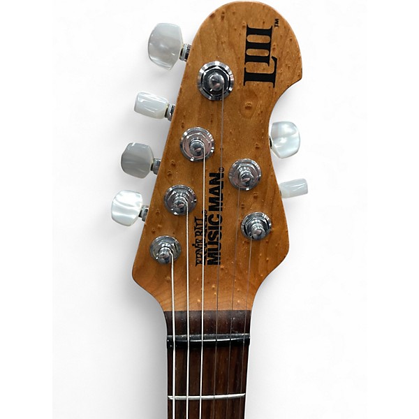 Used Ernie Ball Music Man Luke III Blue Solid Body Electric Guitar