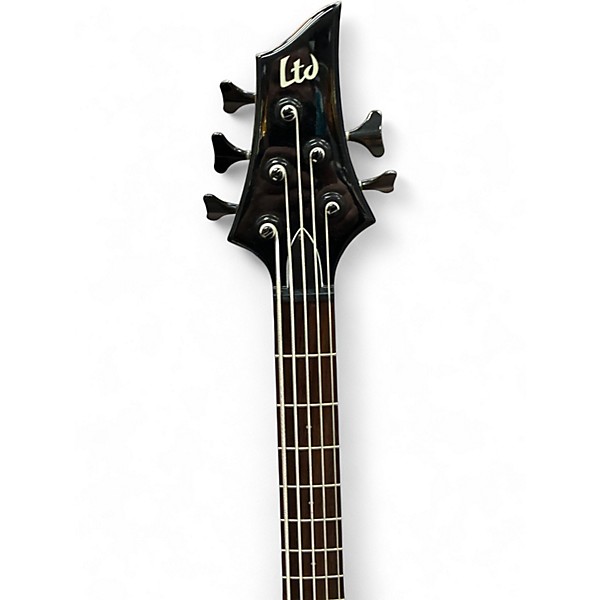 Used ESP LTD B155DX 5 String Sunburst Electric Bass Guitar