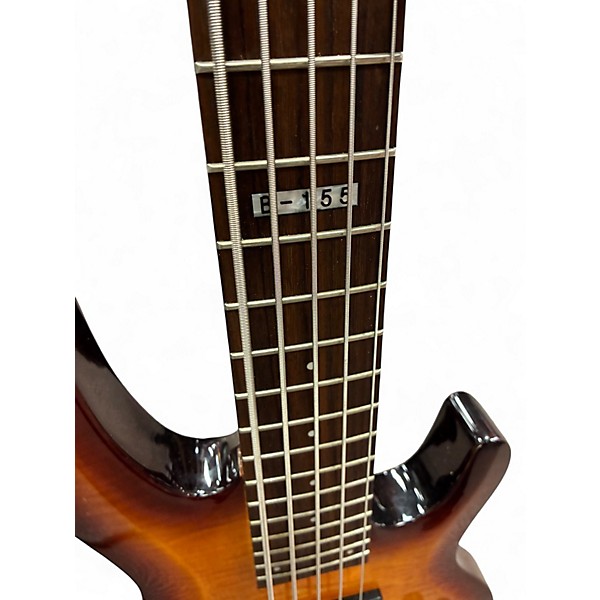 Used ESP LTD B155DX 5 String Sunburst Electric Bass Guitar