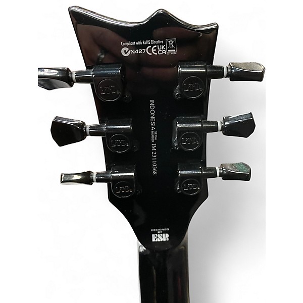 Used ESP LTD GH200 BLACK AND RED Solid Body Electric Guitar