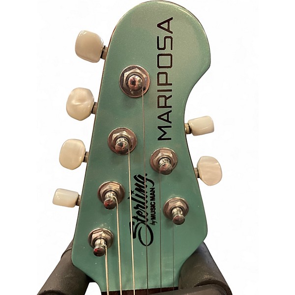 Used Sterling by Music Man Mariposa Dorado Green Solid Body Electric Guitar