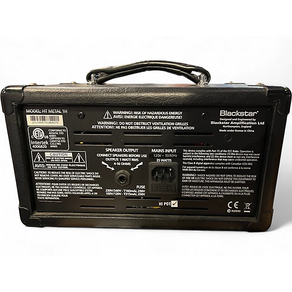 Used Blackstar HT Metal Series HT1MH 1W Tube Guitar Amp Head