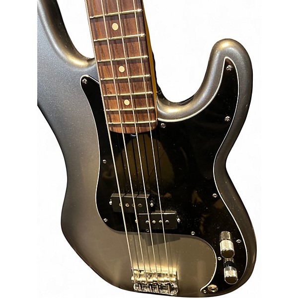 Used Fender American Professional Precision Bass mercury  Electric Bass Guitar