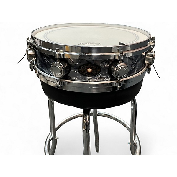 Used Joe Montineri 14X4 Piccolo Snare Black Diamond Pearl Drum