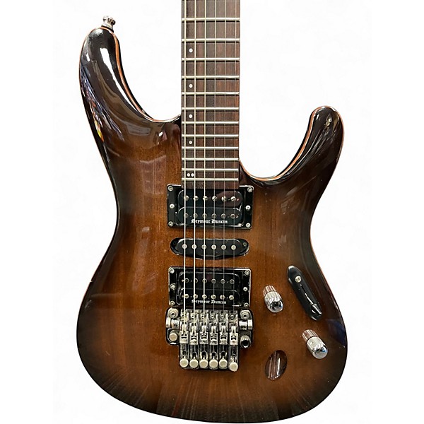 Used Ibanez S5470 S Series FADED BLACK SUNBURST Solid Body Electric Guitar