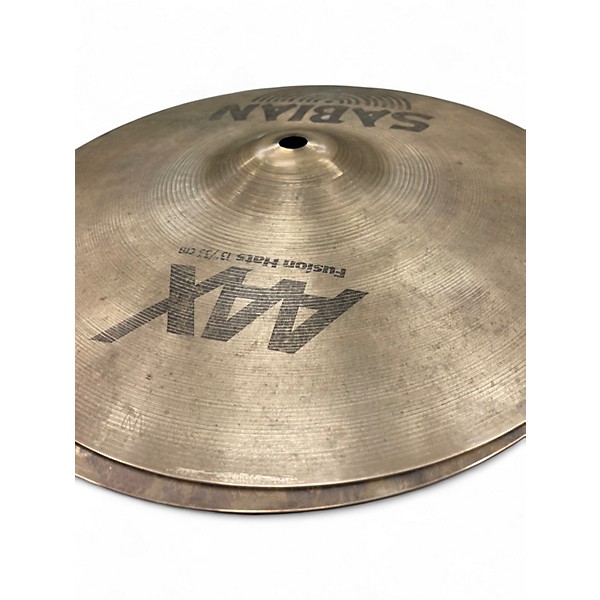 Used SABIAN 13in AAX Fusion Hi Hat Pair Cymbal