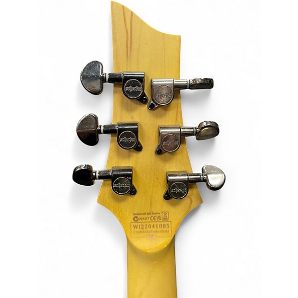 Used Schecter Guitar Research Omen Extreme 6 Ocean Blue Burst Solid Body Electric Guitar