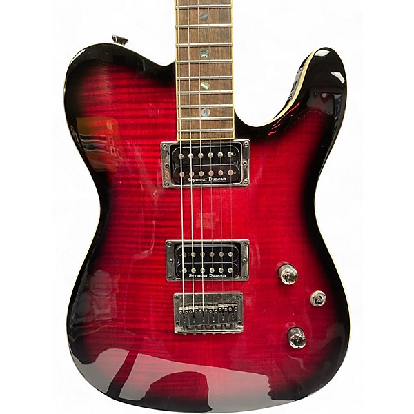 Used Fender Special Edition Custom Telecaster FMT HH Black Cherry Burst Solid Body Electric Guitar