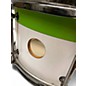 Used SJC Drums 5 Piece CUSTOM 4PC SHELL PACK WHITE AND GREEN Drum Kit