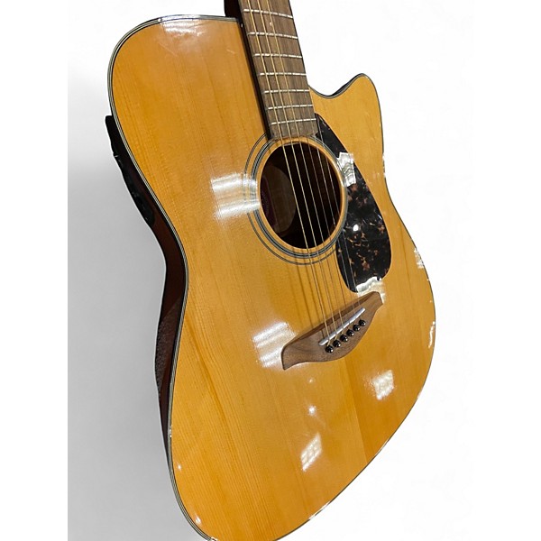 Used Yamaha FGX700SC Natural Acoustic Electric Guitar