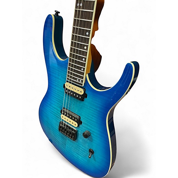 Used Leo Jaymz monsoon Blue Burst Solid Body Electric Guitar