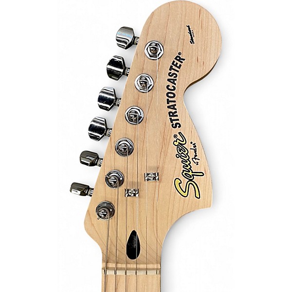 Used Squier Standard Stratocaster Candy Apple Red Metallic Solid Body Electric Guitar