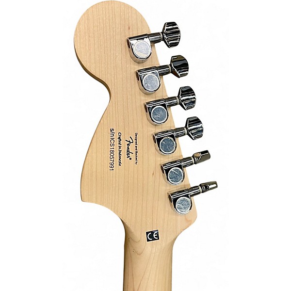 Used Squier Standard Stratocaster Candy Apple Red Metallic Solid Body Electric Guitar