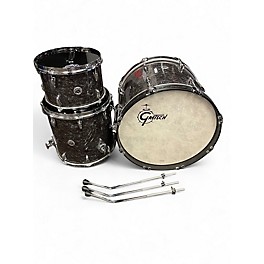Used Gretsch Drums 3 Piece Brooklyn Series Shell Pack Kit USA Made Black Marine Pearl Drum Kit