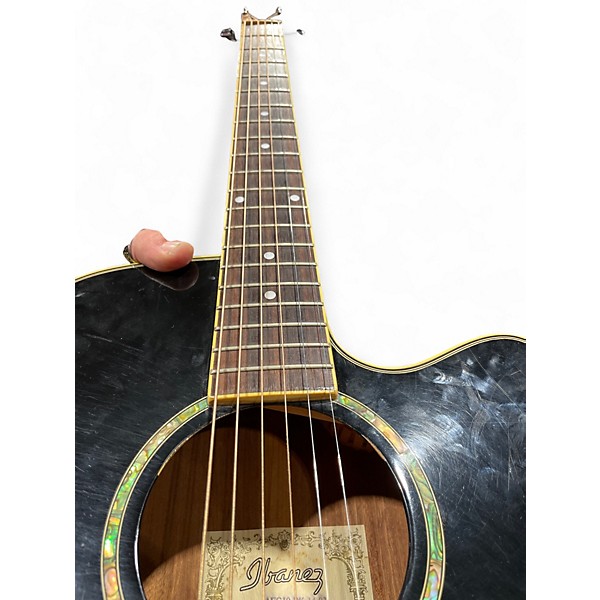 Used Ibanez AEG10E Black Acoustic Electric Guitar