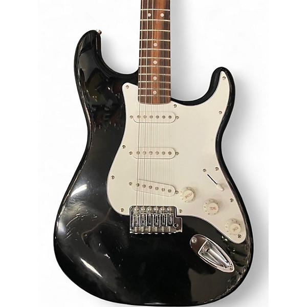 Used Squier Bullet Stratocaster Black Solid Body Electric Guitar