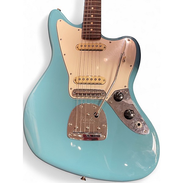 Used Fender PLAYER II JAGUAR Blue Solid Body Electric Guitar