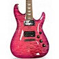 Used Schecter Guitar Research Omen Extreme 6 Trans Hot Pink Burst Solid Body Electric Guitar