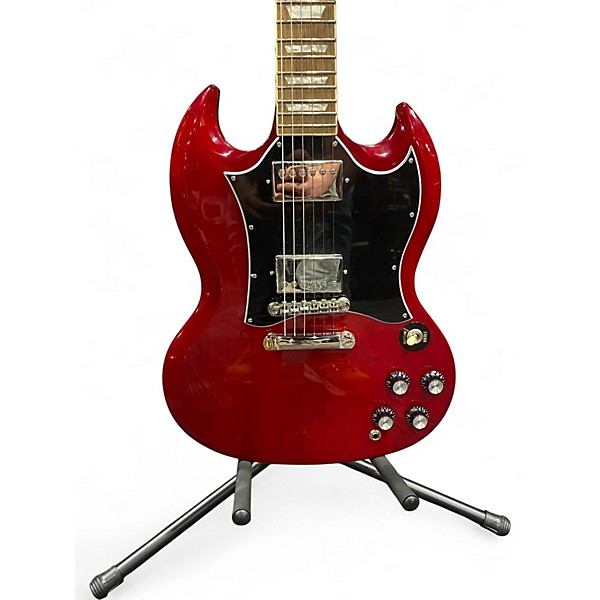 Used Epiphone SG Cherry Solid Body Electric Guitar