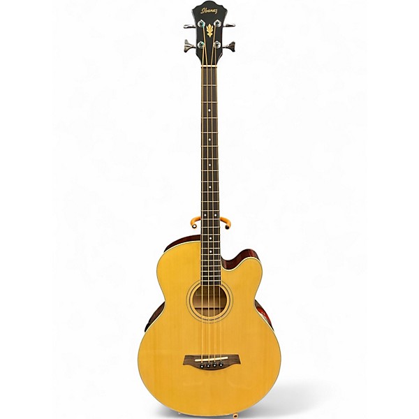 Used Ibanez AE55E-NT 3U-01 Natural Acoustic Bass Guitar