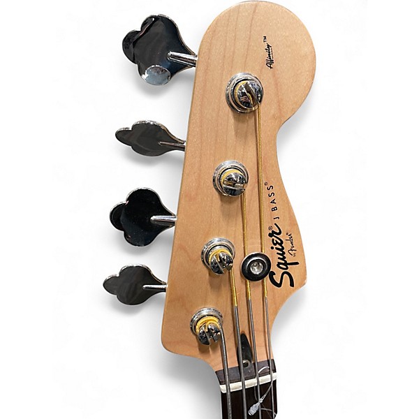 Used Squier Affinity Jazz Bass Black Electric Bass Guitar