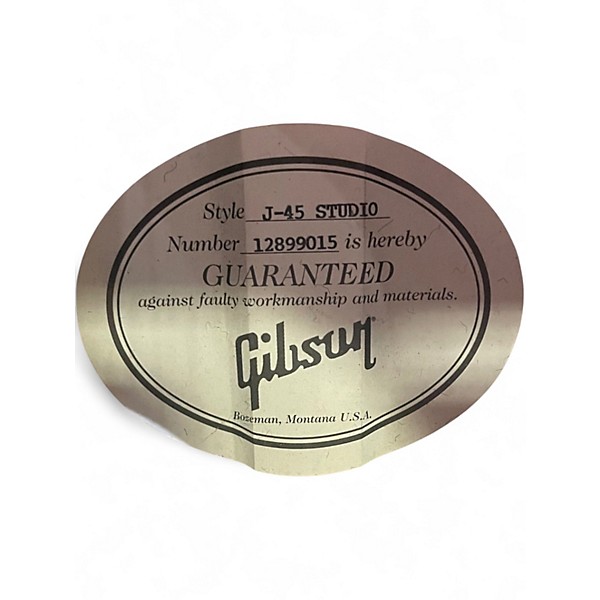 Used Gibson J45 Studio Walnut Burst Acoustic Electric Guitar