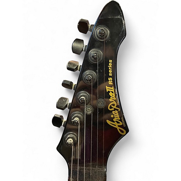 Used Aria Pro Ii RS Series Black Solid Body Electric Guitar