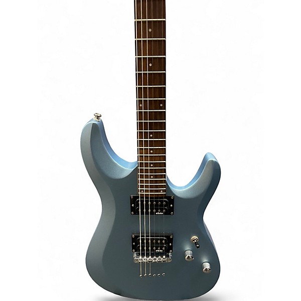 Used Schecter Guitar Research C-6 Deluxe Ice Blue Metallic Solid Body Electric Guitar